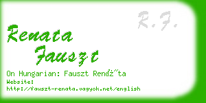 renata fauszt business card